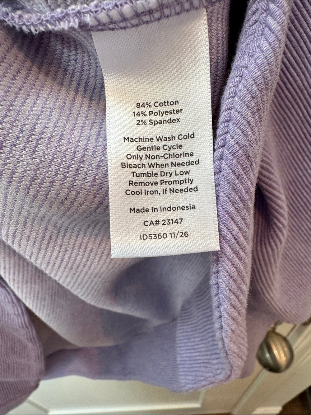 Talbots Lavender Pullover - Picture 5 of 5